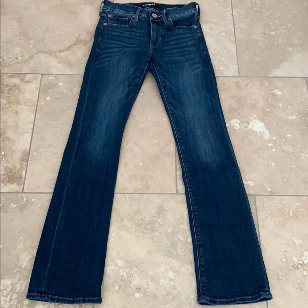 Express stretch barely Boot cut size 00R/ 25
